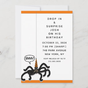 Invitation Fête d'anniversaire Halloween