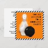 Invitation Fête d'anniversaire Halloween (Devant / Derrière)