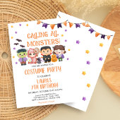 Invitation Fête d'anniversaire Halloween : Appel à tous les m