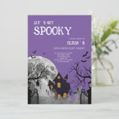 Invitation Fête d'anniversaire Halloween : devenons effrayant (Debout devant)