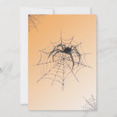 Invitation Fête d'anniversaire Halloween effrayante avec des  (Dos)