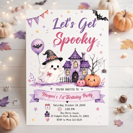 Invitation Fête d'anniversaire Halloween épouvantable