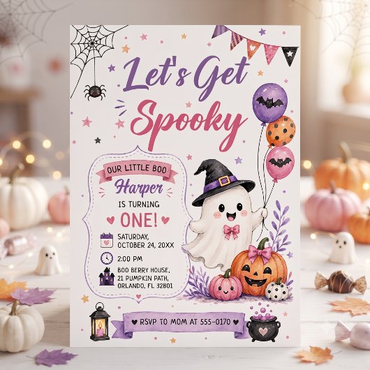 Invitation Fête d'anniversaire Halloween épouvantable