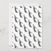 Invitation Fête d'anniversaire Halloween Mains de squelette (Dos)