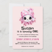 Invitation Fête d'anniversaire Halloween mignonne créative ef (Devant)