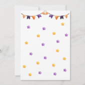 Invitation Fête d'anniversaire Halloween pour tous les monstr (Dos)