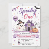 Invitation Fête d'anniversaire Halloween Spooky One (Devant)