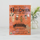 Invitation Fête d'anniversaire Halloween tout âge (Debout devant)