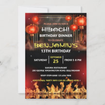 Fête d'anniversaire Hibachi
