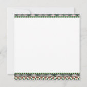 Invitation Fête d'anniversaire indienne des enfants d'animaux (Dos)