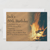 Invitation Fête d'anniversaire Jardin Bonfire (Devant)