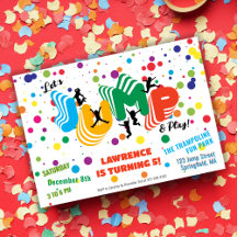 Fête d'anniversaire Jump Play Trampoline Park pour