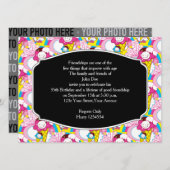 Invitation Fête d'anniversaire Kawaii Crème de glace Uber mig (Devant / Derrière)