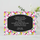 Invitation Fête d'anniversaire Kawaii Crème de glace Uber mig (Debout devant)