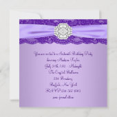 Invitation Fête d'anniversaire lavande violet (Dos)