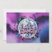 Invitation Fête d'anniversaire Let's Dance (Devant)