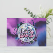 Invitation Fête d'anniversaire Let's Dance (Debout devant)