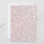 Invitation Fête d'anniversaire licorne dorée pailletée rose b (Dos)