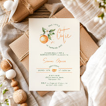 Fête d'anniversaire Little Cutie Orange Citrus