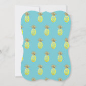 Invitation Fête d'anniversaire Luau Ananas Tout Âge (Dos)