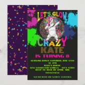 Invitation Fête d'anniversaire ludique personnalisée (Devant / Derrière)