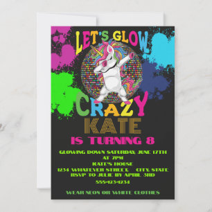 Invitation Fête d'anniversaire ludique personnalisée