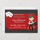 Invitation Fête d'anniversaire Magic Show (Devant)