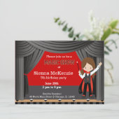 Invitation Fête d'anniversaire Magic Show (Debout devant)