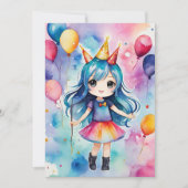 Invitation Fête d'anniversaire magique (Devant)