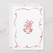 Invitation Fête d'anniversaire main lunaire tiré (Dos)