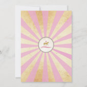 Invitation fête d'anniversaire manège à cheval (Dos)