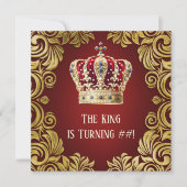 Invitation Fête d'anniversaire Mans King (Devant)