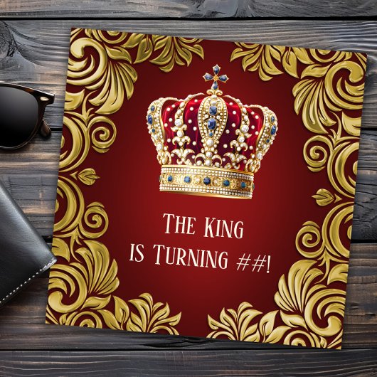 Invitation Fête d'anniversaire Mans King
