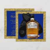 Invitation Fête d'anniversaire Mans Whiskey (Devant / Derrière)