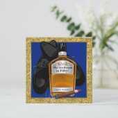 Invitation Fête d'anniversaire Mans Whiskey (Debout devant)