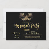 Invitation Fête d'anniversaire Masquerade (Devant)