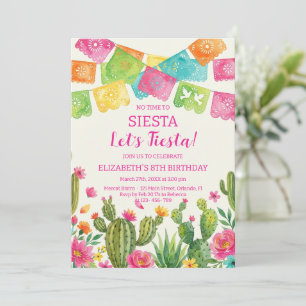 Invitation fête d'anniversaire mexicaine fiesta