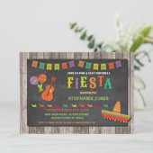 Invitation Fête d'anniversaire Mexique Casquette Mexique Invi (Debout devant)