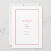 Invitation Fête d'anniversaire mignonne Boho Teddy Bear (Dos)