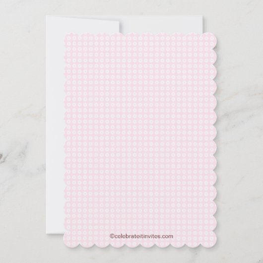 Invitation Fête d'anniversaire mignonne de parfait de crème (Dos)