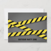 Invitation Fête d'anniversaire mignonne de thème de (Dos)