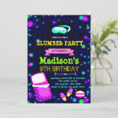 Invitation fête d'anniversaire mignonne et brillan (Debout devant)