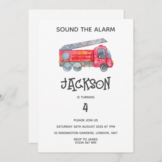 Invitation Fête d'anniversaire minimaliste moderne