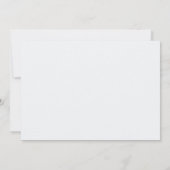 Invitation Fête d'anniversaire moderne blanche et bleue (Dos)