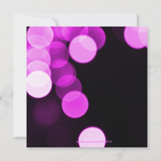 Invitation Fête d'anniversaire Moderne Bokeh Rose Pailleté & (Dos)