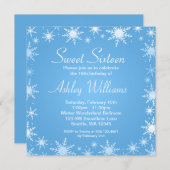 Invitation Fête d'anniversaire moderne du bonbon 16 du pays (Devant / Derrière)