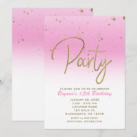 Fête d'anniversaire moderne et glamour avec confet