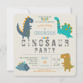 Invitation Fête d'anniversaire moderne et mignonne sur le thè (Devant)