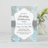 Invitation Fête d'anniversaire moderne et tendance (Debout devant)