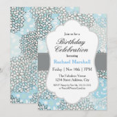 Invitation Fête d'anniversaire moderne et tendance (Devant / Derrière)